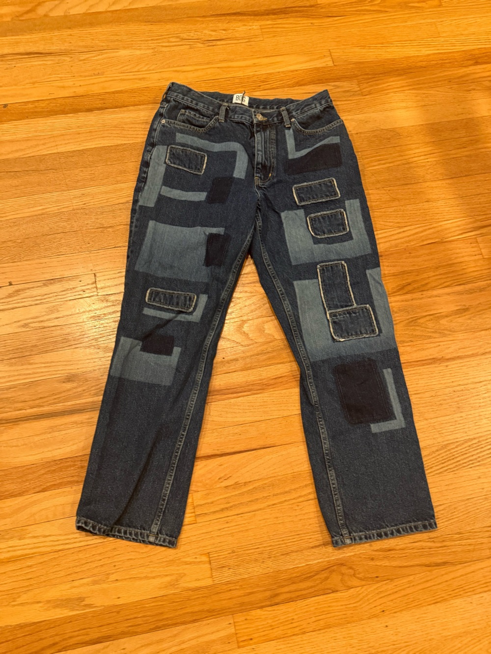 BDG Urban Outfitters Patchwork Straight Leg Jeans Size 32